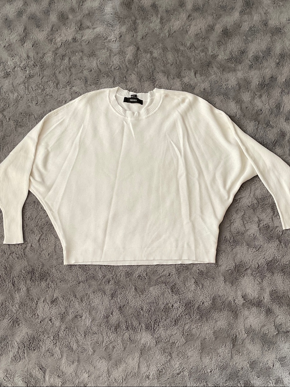 White Crewneck Women's Sweater